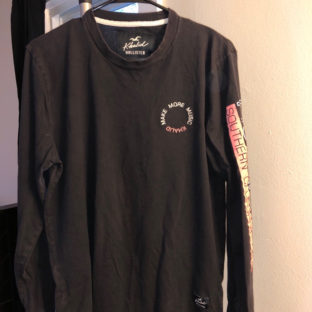 Black Hollister Long sleeve T-shirt